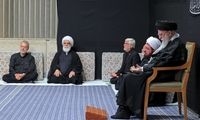 لحظه ورود رهبر انقلاب به حسینیه امام خمینی