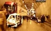 تصادف زنجیره ای در تونل بزرگراه آنکارا - استانبول