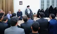 دیدار خانواده‌های شهدای بالگرد رئیسی با رهبری 