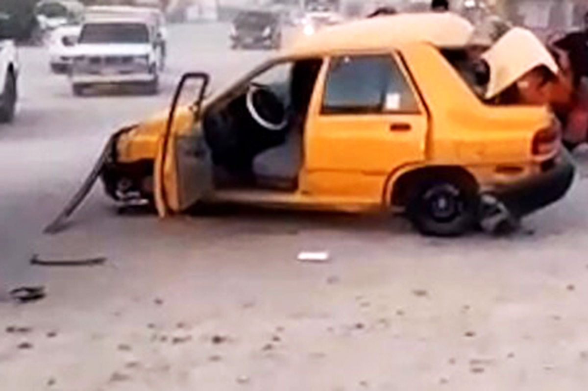 پرایدِ یاغی در عراق چندین خودروی لوکس را درو کرد!