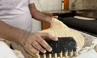 فرآیند پخت نان تافتون در نانوایی‌های ایرانی