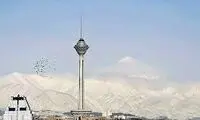 روز برفی پایتخت از نمای برج میلاد