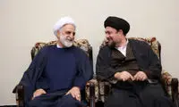 عکس متفاوت از اژه‌ای و سیدحسن خمینی در شب قدر