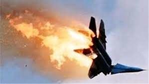 لحظه سقوط وحشتناک جنگنده روسی از آسمان