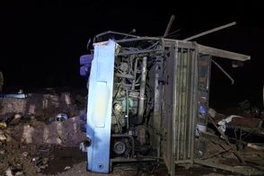 واژگونی اتوبوس در زاهدان، ۱۰ مصدوم و ۲ کشته داد