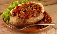 طرز تهیه سیب زمینی شکم پر با گوشت چرخ کرده