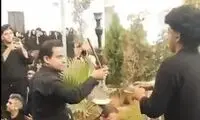 عزاداری همراه با قلیان در مراسم یزدی‌ها