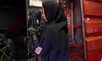بانوان آتش‌نشان تهرانی در روز ملی ایمنی و آتش‌نشانی