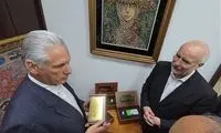 هدیه غیرمنتظره قالیباف به رئیس‌جمهور کوبا
