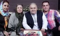 تفریح خانوادگی اکبر عبدی در کنار ساحل