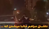 عاقبت مزاحمت خیابانی برای دختران ماشین سوار
