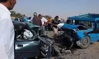 قاب تلخ از اعضای جان‌باخته یک خانواده در تصادف 