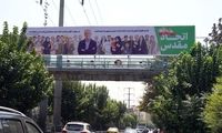 بنرهای زاکانی برای پزشکیان که در سراسر تهران نصب شد