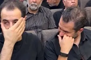 خنده خبرساز ایمان صفا و سیاوش خیرابی وسط مراسم ختم!
