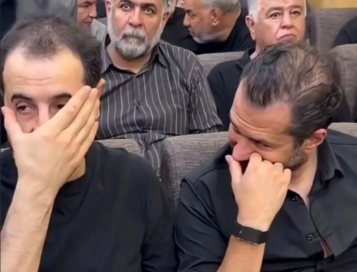 خنده خبرساز ایمان صفا و سیاوش خیرابی وسط مراسم ختم!