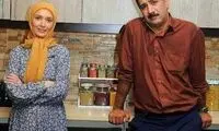 قاب عاشقانه بازیگر سریال شمعدونی و نوعروسش