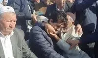 اشک ریختن فرهاد قائمی در آغوش پدر صابر کاظمی