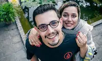 عکس عاشقانه بازیگر سریال لیسانسه‌ها با همسرش