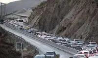 مسافران شمال در ترافیک این جاده حبس شدند
