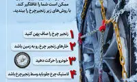 چگونه زنجیر چرخ ببندیم؟