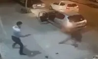 لحظه شلیک راننده 206 به سارق خودرو! 