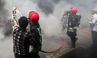 اولین تصاویر از آتش‌سوزی گسترده در آبادان