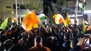 راهپیمایی بامدادی مردم تهران در پی حمله ایران 