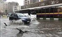 وضعیت تهران پس از بارش شدید باران پاییزی