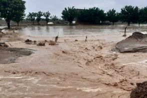 لحظه نجات ۵ خانواده محاصره شده در سیل هرمزگان