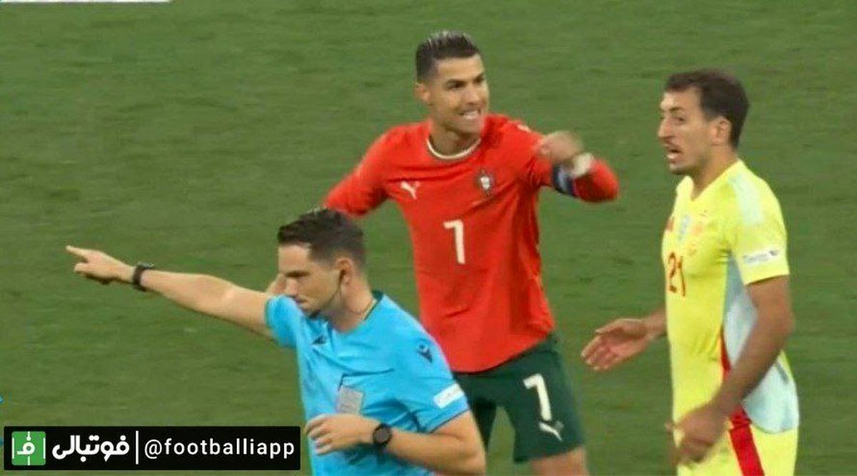   شادی جنجالی رونالدو جلوی چشمان اویارزابال 