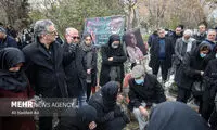 تصاویری از مراسم خاکسپاری پیکر پرویز ربیعی