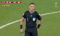 توپ جام‌جهانی وسط بازی مراکش پنچر شد!