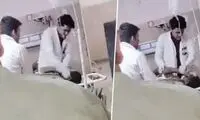 ضرب و شتم بیمارِ روی تخت به دست پزشک!