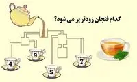 باهوش ها کدام فنجان زودتر پر می شود؟