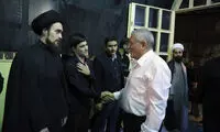 فرزند سیدحسن خمینی در مراسم ختم مادربزرگش