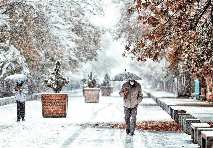 زمان بارش باران و برف در تهران مشخص شد