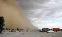 لحظه هولناک وقوع طوفان شن در کانال سوئز 