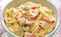 طرز تهیه ماکارونی با مرغ