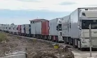 تصویر توقف سنگین خودروها در مرز ایران و ترکیه