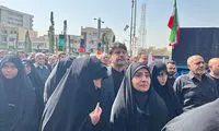 حضور وزیر راه در دسته عزاداری چهلم رهبر شهید