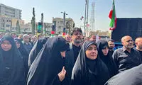 حضور وزیر راه در دسته عزاداری چهلم رهبر شهید