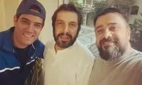 سلفی سپند امیر سلیمانی با عباس جمشیدی و امیرعلی نبویان