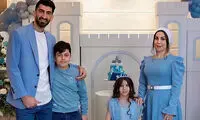 ست جذاب خانواده بیرانوند در تولد دخترشان