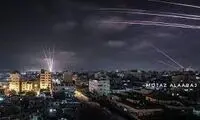 لحظه رعب‌آور اصابت راکت حماس به شهری در اسرائیل