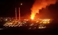  یک کارخانه آمریکایی_اسرائیلی آتش گرفت