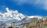 تصویری رویایی از ارتفاعات برفی شمشک تهران شبیه سوئیس