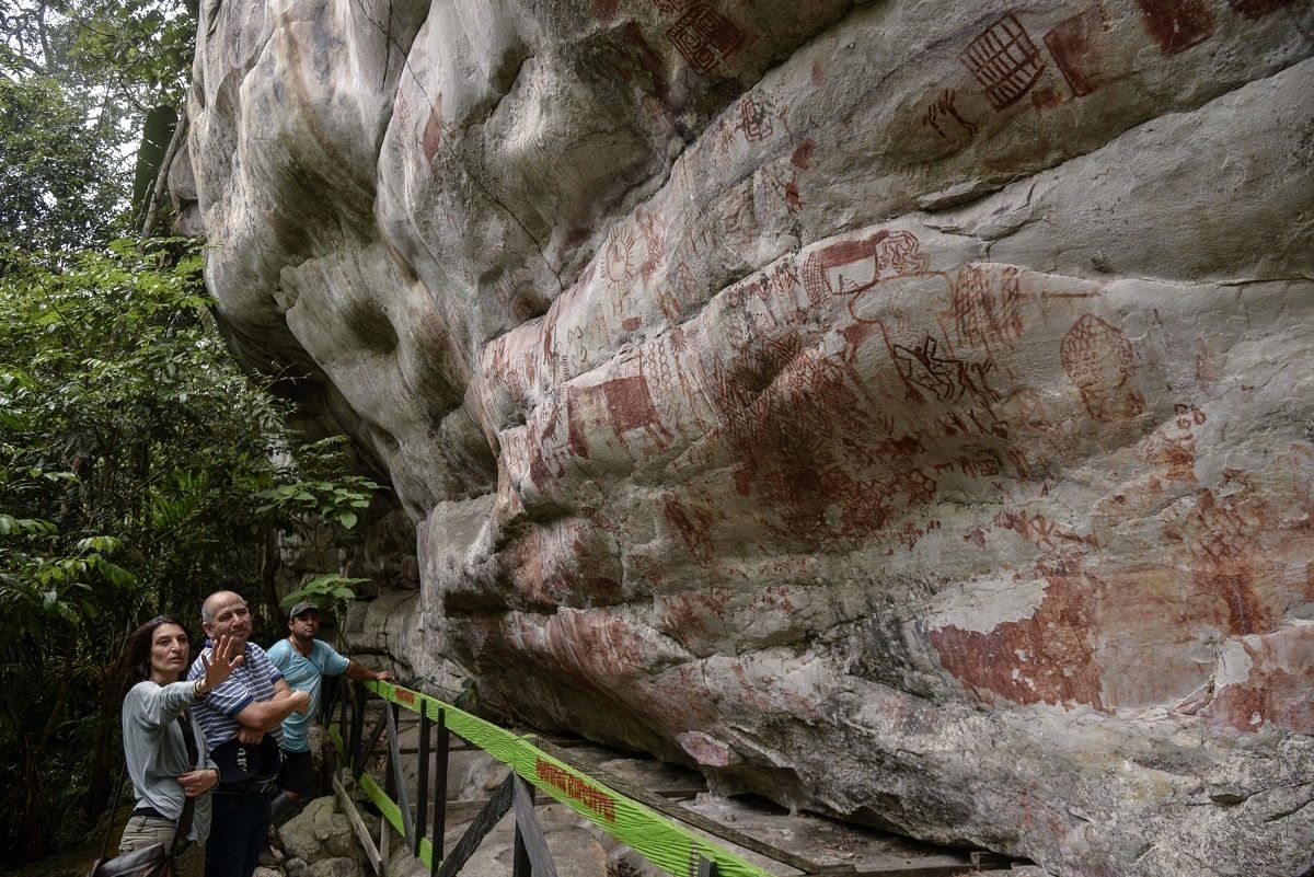 کشف نقاشی‌های صخره‌ای شگفت‌انگیز در آمازون