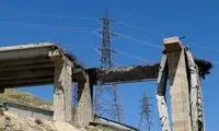 تصاویری از مراحل بازسازی پل B1 کرج 