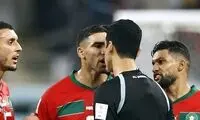  درگیری مراکشی‌ها با داور در پایان بازی