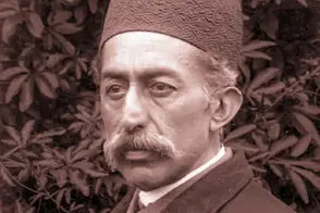 دوست‌محمدخان، داماد ناصرالدین شاه در کودکی در کنار پدرش 